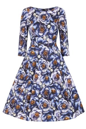 Erin Floral Swing Dress In Extended Sizing